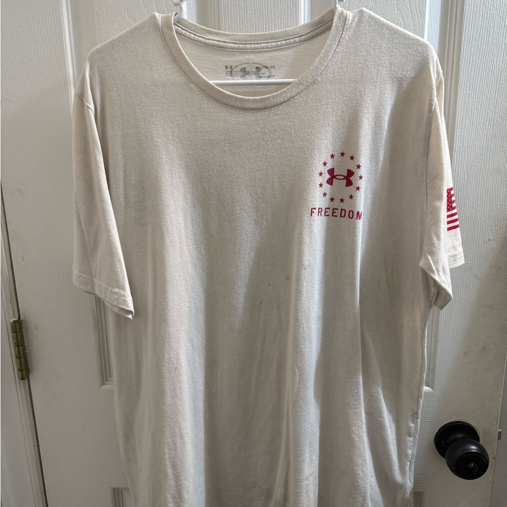 Under Armour Men's Off-White Freedom Tee